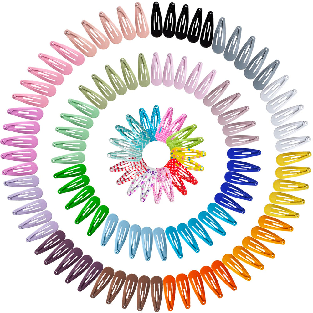 SLYFTE Premium Snap Mini Hair Clips pack featuring 120 colorful pieces for kids' hairstyles