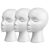 Smilco 11-inch wig head foam stand keeps wigs steady for display and styling.