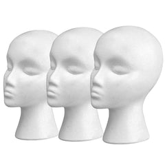 Smilco 11-inch wig head foam stand keeps wigs steady for display and styling.