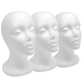 Smilco 12in foam wig head for travel-ready display and secure styling.
