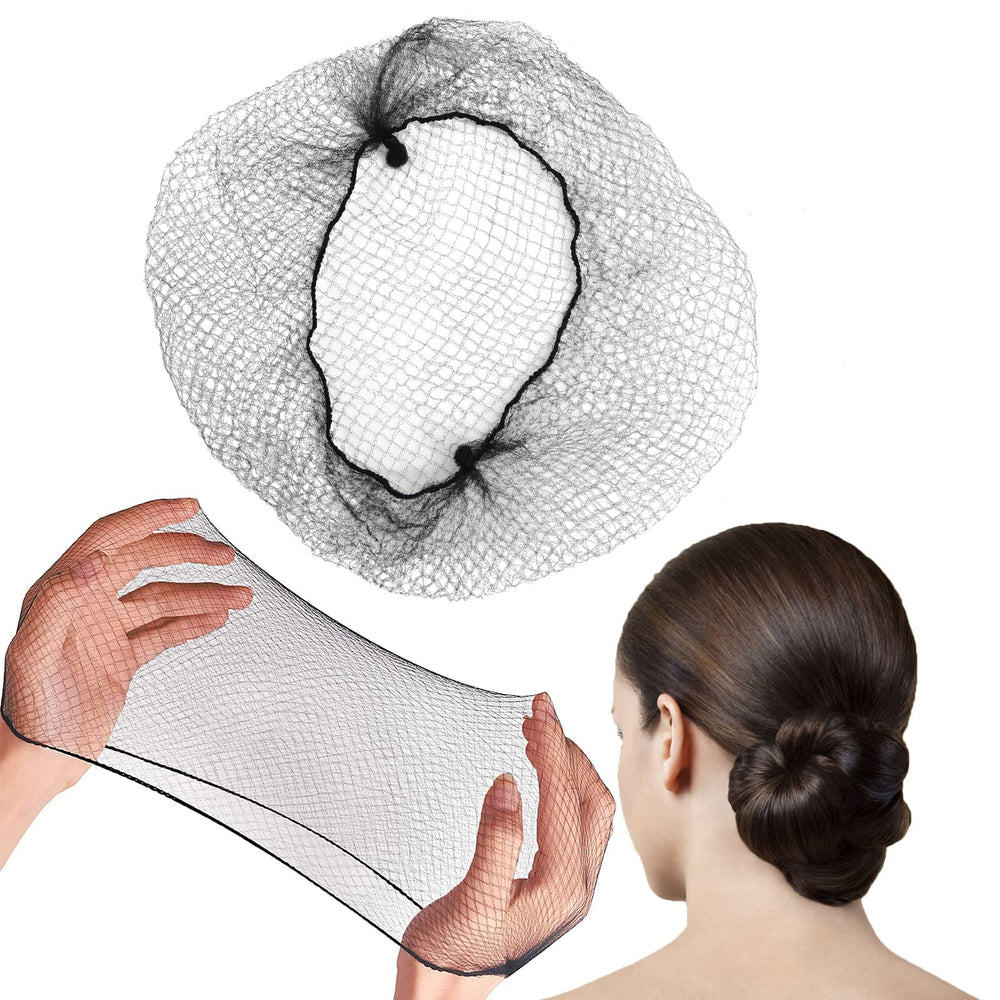 Smilco hair nets 22-inch stretch-fit for discreet bun wrap
