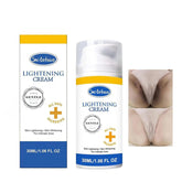 SMILEFACE intimate-areas cream close-up shows easy application on skin