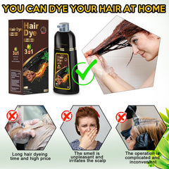 Sminktec 3in1 hair shine after use highlights healthy-looking color.