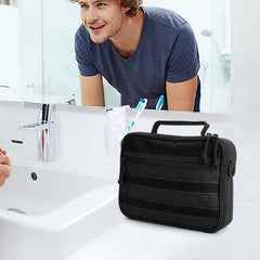 SMONT toiletry bag large capacity fits a full week-long travel kit