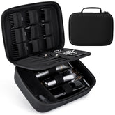 SMYV barber bags case top view shows sturdy construction and organized clipper storage.