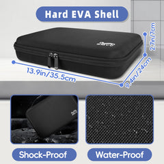 SMYV clipper storage case with mesh pocket separates guards and brushes.