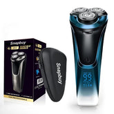 Snapbuy electric razor blue packaging shows premium build for effortless grooming.