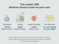 S.NATURE Aqua Squalane Cream texture swirl on hand suggests smooth application.
