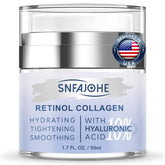 SNFAJOHE Instant Face Lift Cream tube shows instant tightening for a refreshed look