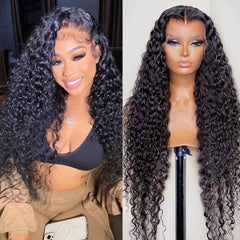 SNJON Water Wave 13x6 HD lace front with invisible hairline for natural look