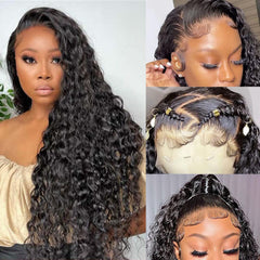 SNJON Water Wave baby-hair natural-hairline for realism
