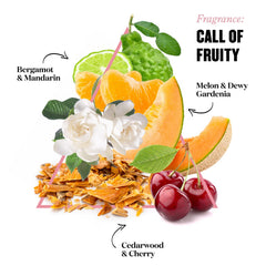 Soap & Glory Call of Fruity cream jar texture for velvety, hydrated skin.