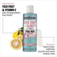 Soap & Glory Vitamin C Brightening Facial Cleanser foaming lather for deep cleanse