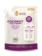 Soapbox body wash refill pack coconut goji pour for easy daily hydration and skin nourishment