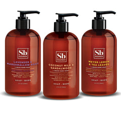 Soapbox Hand Soap Variety Pack coconut bottle front view for moisturizing everyday hand care.
