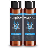 Soapbox Men's 2in1 shampoo-conditioner pour for quick scalp refresh and daily routine.