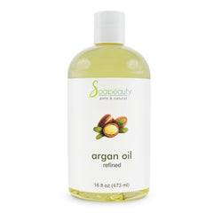 Soapeauty Argan Oil bottle pour for smooth skincare routines.