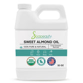 Soapeauty Sweet Almond Oil bottle pour for easy skin care and massage prep.