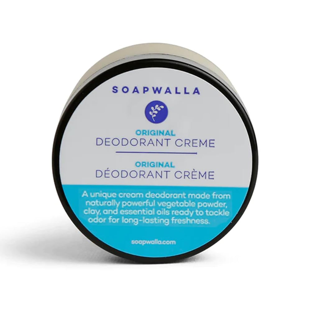 Soapwalla deodorant cream original tub closeup showing natural texture for refreshment