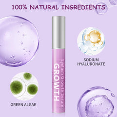 Close-up of lashes showing lengthening potential with Sobetuar serum.