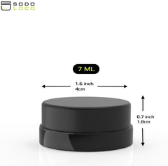 SODO LOCO 7ml low-profile jar bottom view for compact display and easy stacking.
