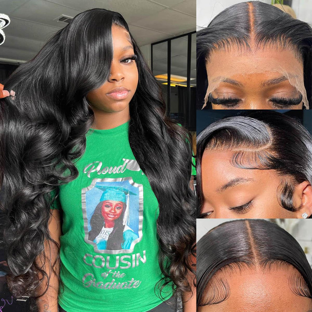 Soeyrkke 13x6 HD lace front wig with undetectable hairline for seamless styling