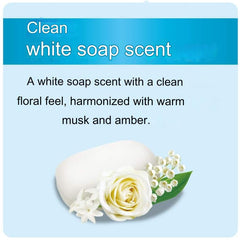Sofia by Ode Cow Bouncia scent white-soap details evoke fresh, clean aroma.