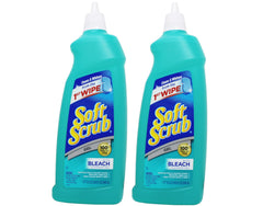 Soft Scrub Gel Cleanser with Bleach demonstrates easy dispensing for quick cleaning sessions