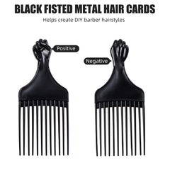 Soft 'N Style afro pick measures 7x5 inches for comfortable grip
