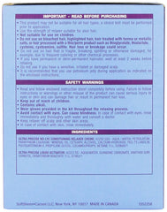 SoftSheen Carson Precise NoLye Supreme Relaxer twin-pack application gloves included for precision.