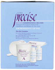 SoftSheen Carson Precise NoLye Supreme Relaxer twin-pack ingredients highlight nourishing formula.