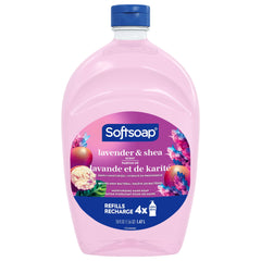 Softsoap lavender-shea-butter refill bottle for long-lasting moisture at home