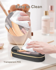 Soimeat transparent waterproof brush bag enables easy content visibility and quick access.