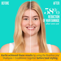 Sol de Janeiro Brazilian Joia conditioner bottle highlights frizz control and color-safe care