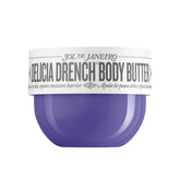 Sol de Janeiro Delicia Drench Body Butter jar close-up highlighting rich hydration for dry skin