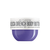 Sol de Janeiro Delicia Drench Butter jar closeup showing rich texture for deep hydration.