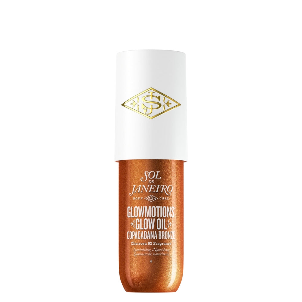 Sol de Janeiro Glowmotions Glow Body Oil Copacabana Bronze bottle delivers radiant bronze glow.