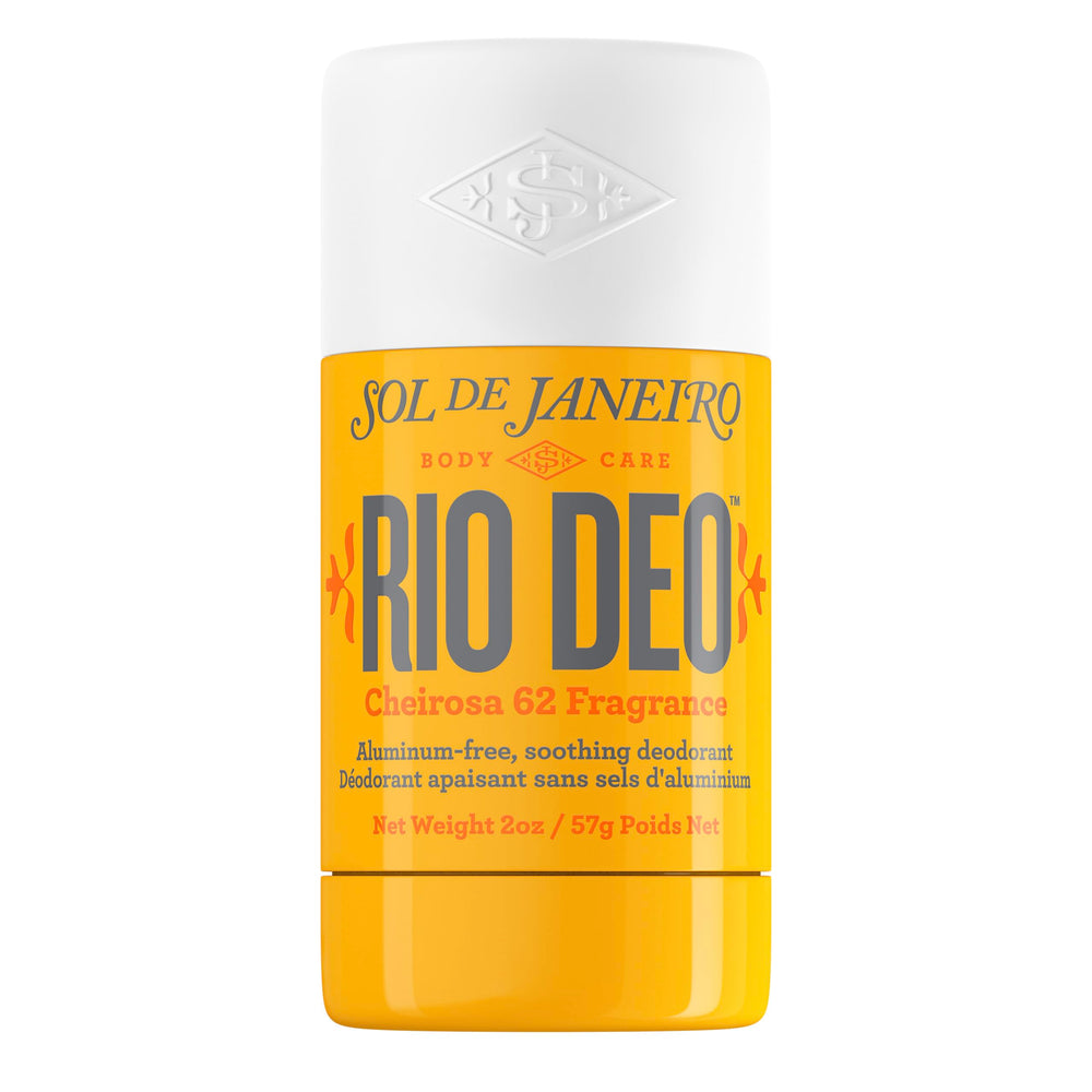 Sol de Janeiro Rio Deo Cheirosa 62 bottle close-up highlights aluminum-free odor control