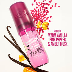 Sol de Janeiro Sundays in Rio mist spray close-up showing all-over body fragrance