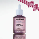 Solawave Plumping Peptide Lifting Serum bottle front for lightweight hydration and radiant skin.