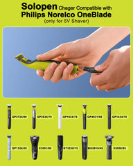 Solopen charger for Philips OneBlade QP2834 charging with efficiency
