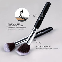 SOLVE concealer brush delivers precise coverage and seamless blending.