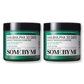 SOME BY MI AHA BHA PHA Clear Pad Pack of 2 shows exfoliating pads for smoother skin texture.