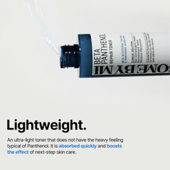 SOME BY MI Beta-Panthenol Repair Toner with hyaluronic bloom hydration visual.