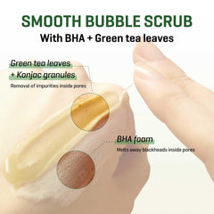 SOME BY MI centella and bamboo tea ingredients indicate gentle exfoliation and calming skin.