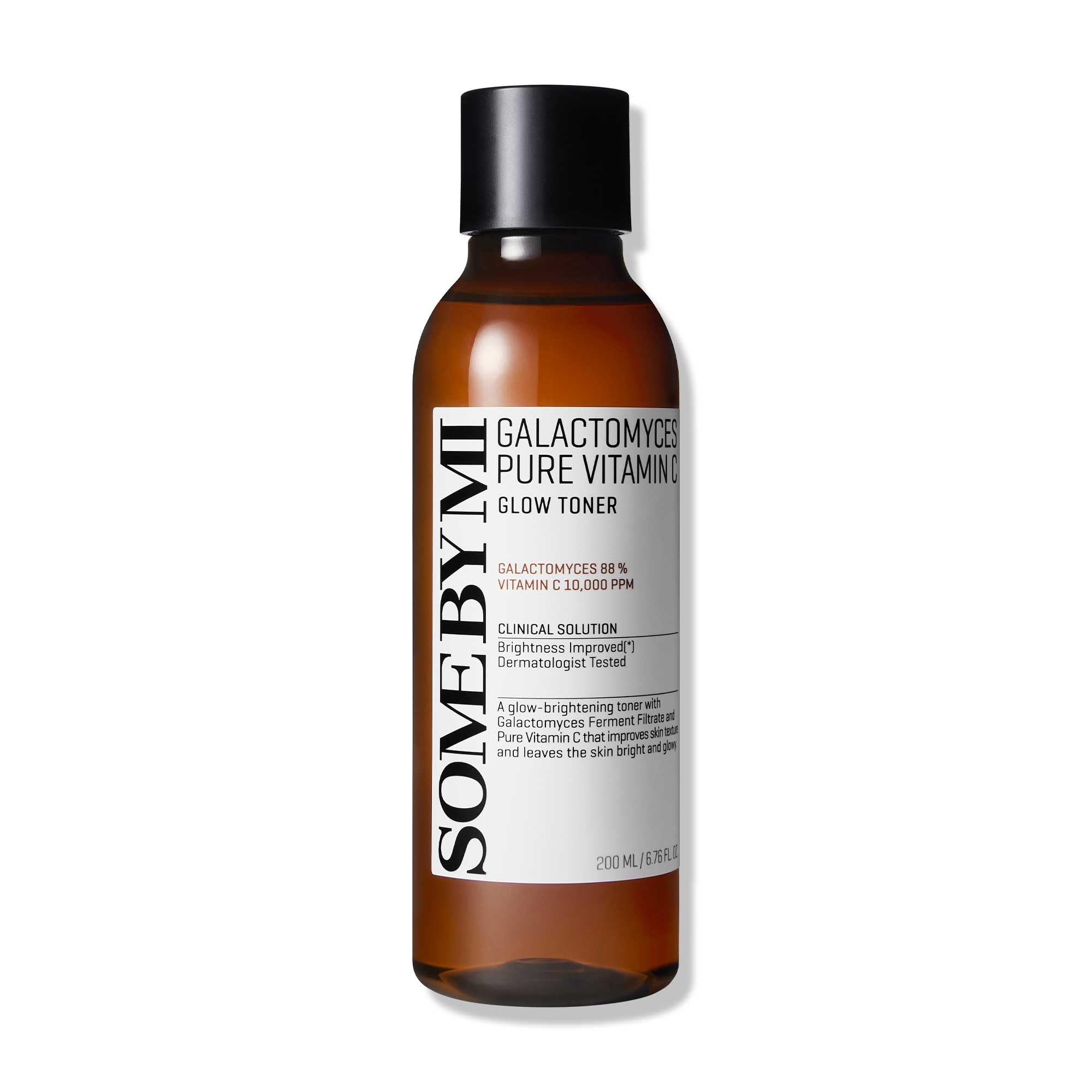 SOME BY MI Galactomyces Vitamin C Toner packaging highlights brightening potential for even skin tone.