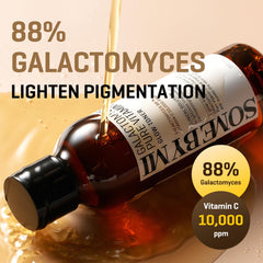SOME BY MI Galactomyces Vitamin C Toner swirl shows smooth texture on skin.