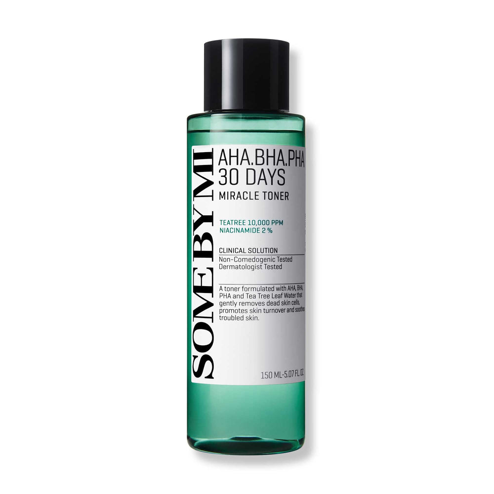 SOME BY MI Miracle Toner bottle for a refreshed start and smoother skin texture.