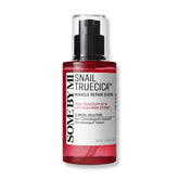 SOME BY MI Snail Trucica Serum bottle closeup showing hydrating quality