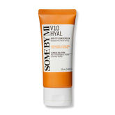SOME BY MI V10 Hyal Air Fit sunscreen bottle close-up with lightweight texture